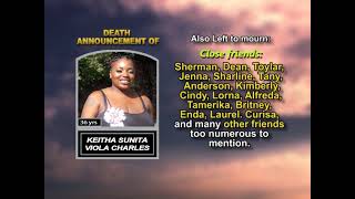 Keitha Sunita Viola Charles ~ Long Obituary
