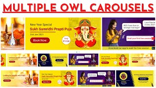 Owl Carousel | Multiple Responsive Owl Carousel | How To Make Carousel Using Css, JS And Jquery