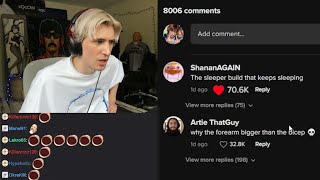 xQc Shocked by Comment Roasting Him Getting 70K Likes