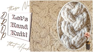 6 Stitch Braided Cable | Hand Knitting With Chunky Chenille