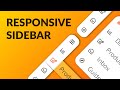 How to build a responsive sidebar (navbar) // HTML & CSS in-depth