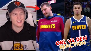 Reacting to Nuggets vs Magic Regular Season Game!