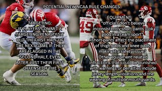 Potential Rule Changes In The Ncaa