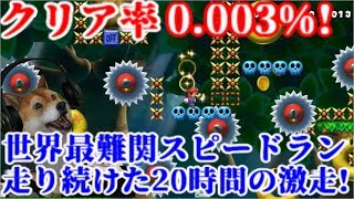 クリア率0.003%(2/51000)世界最難関の超鬼畜スピードランHAPPY place激走!【マリオメーカー2 Super Mario Maker 2 DOG】