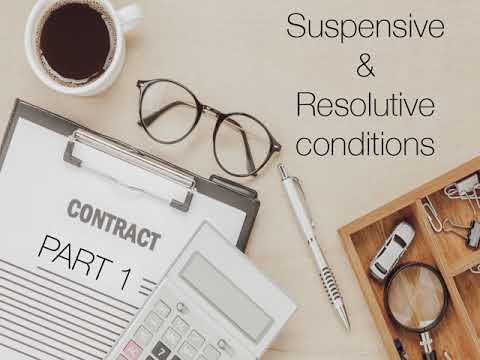 Suspensive And Resolutive Conditions - Part 1 - YouTube