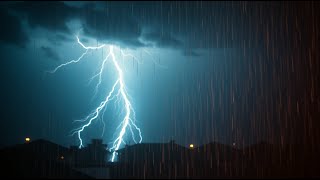 🚨 ILLEGAL ASMR Recording a Thunderstorm Inside a Tesla Cybertruck During Hurricane