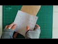 長形封筒1枚で作る！三つ折りおすそ分けファイル【紙もの 作業動画100均diy】お財布みたいでかわいい！