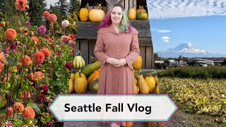 Fall Pumpkin Patch & Flower Picking | Seattle Travel Vlog