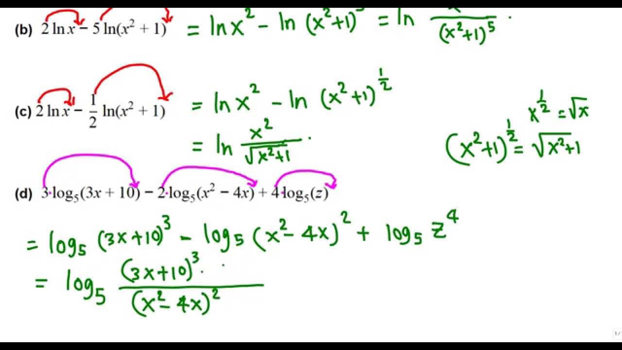 Expand And Condense Logarithms Calculator