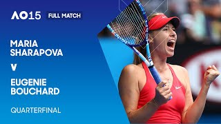 Maria Sharapova v Eugenie Bouchard Full Match | Australian Open 2015 Quarterfinal