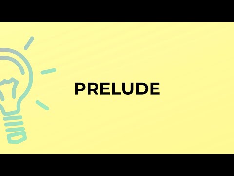 Where does the word prelude come from?