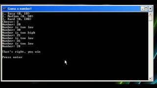 My numbers guessing game in Python