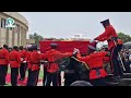 watch a solemn moment as lt. gen. arnold quainoo’s remains are taken away for burial.