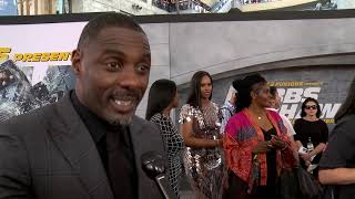 Fast & Furious Presents Hobbs & Shaw Los Angeles Premiere - Itw Idris Elba (official video)
