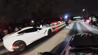 My C7 Corvette vs Built Bmw 340 rematch 2k pot Race