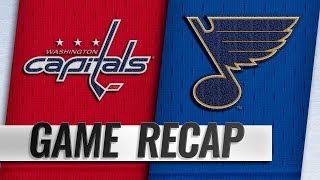 Blues score four unanswered goals to beat Capitals