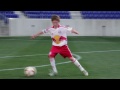 receiving on the ground outside of the foot new york red bulls academy