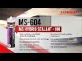 x'traseal MS-604 MS Hybrid Sealant - High Modulus