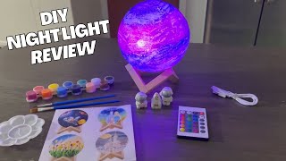 Shining Bright: Review Video of the Ultimate Kids' DIY Night Light Arts \u0026 Crafts Kit Gift