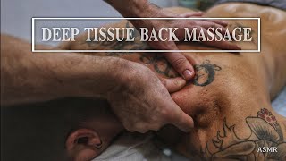 Deep tissue back massage | No talking