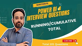 Power BI Interview Question: Cumulative Sales DAX Measure| Date table with/without Window Function