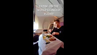 Food On The World's Longest Flight😱 19 Hours - New York to Singapore!