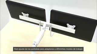 Brazo para Monitor Doble con Travesaño Eppa™ de Fellowes