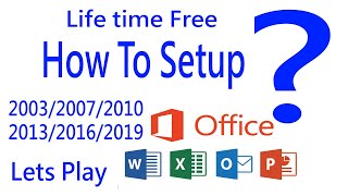 কিভাবে অফিস প্রোগ্রাম সেটাপ  করবেন। How To Setup Microsoft office Program .