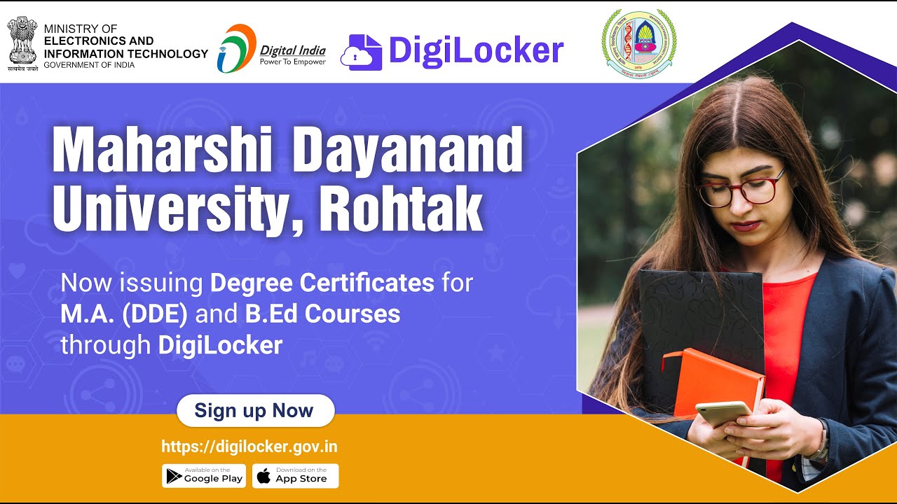 Maharshi Dayanand University, Rohtak, Degree Certificates Download By ...