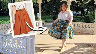 How to Sew a DIY Pleated Skirt: Modcloth Inspired