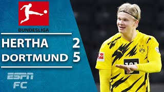 GOLDEN BOY Erling Haaland scores FOUR in Borussia Dortmund win | ESPN FC Bundesliga Highlights
