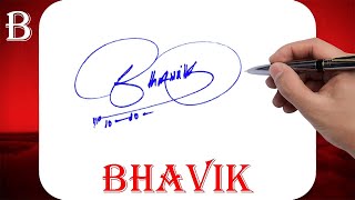 Bhavik Signature Style - B Signature Style - Signature Style of My Name Bhavik