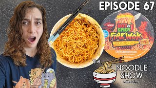 Nissin Hot \u0026 Spicy Fire Wok Molten Chili Chicken Flavor Stir Fry Noodle | The Noodle Show Episode 67