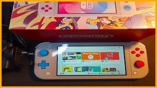 Nintendo Switch Lite (Zacian and Zamazenta Edition) Unboxing and Setup (2021)