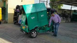 E Rickshaw E Garbage Loader with Hydraulic System with Waste Management