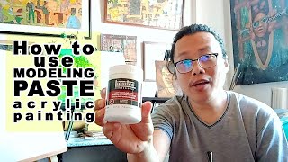 How to Use Modeling Paste on Acrylic Paints