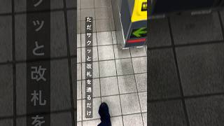 ただサクッと改札を通るだけのショート動画  #shorts #jr #改札