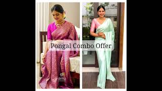 Pongal combo offer# SOFT LITCHI SILK SAREE # just. 1250 only# stylish # fashion