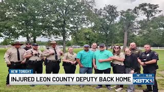 Leon County deputy returns home after being shot in the line of duty