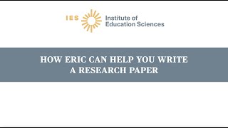How ERIC Can Help You Write a Research Paper
