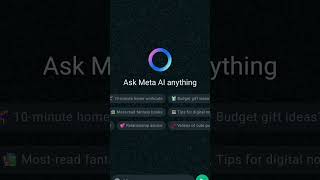 Meta AI | WhatsApp AI | Insta AI | FB AI #shorts #viral #shortsfeed #metaai