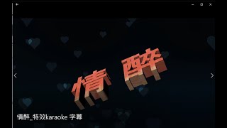 情醉 特效karaoke 字幕