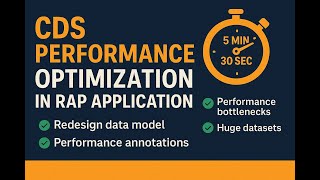 CDS Performance Optimization in RAP Application and in General