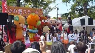 松山秋祭り大神輿総練2013　ゆるキャラ入場