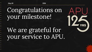 Azusa Pacific University | Employee Recognition May 2024