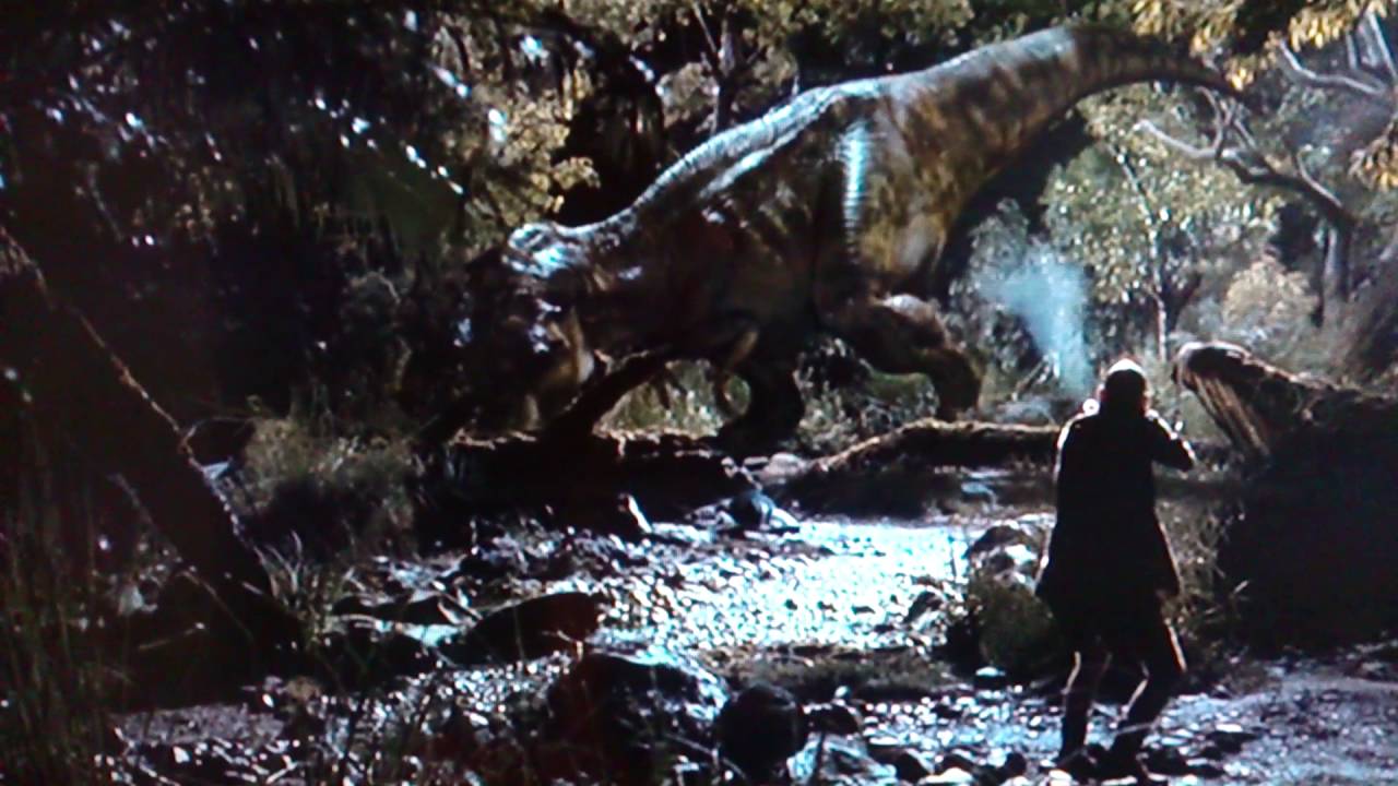 The Lost World: Jurassic Park - T- Rex Attack The Hunters. - YouTube