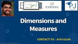 Tableau Tutorial 5 : Dimensions and Measures | PJ Analytics