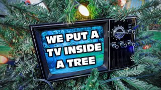 How We Built a Christmas Tree That Plays Home Movies