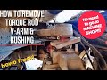 HOW TO REMOVE TORQUE ROD V-ARM AND BUSHING (NO NEED MACHINE SHOP) | HOWO TRUCK