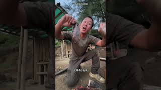 【Outdoor Mingze】這麼大的龍蝦，今天是發財了#food #outdoor #户外 #funny #shorts